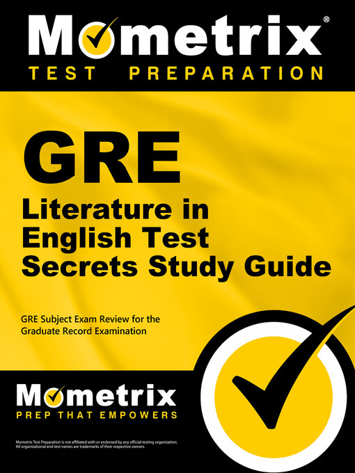 Cover image for GRE Literature in English Test Secrets Study Guide
